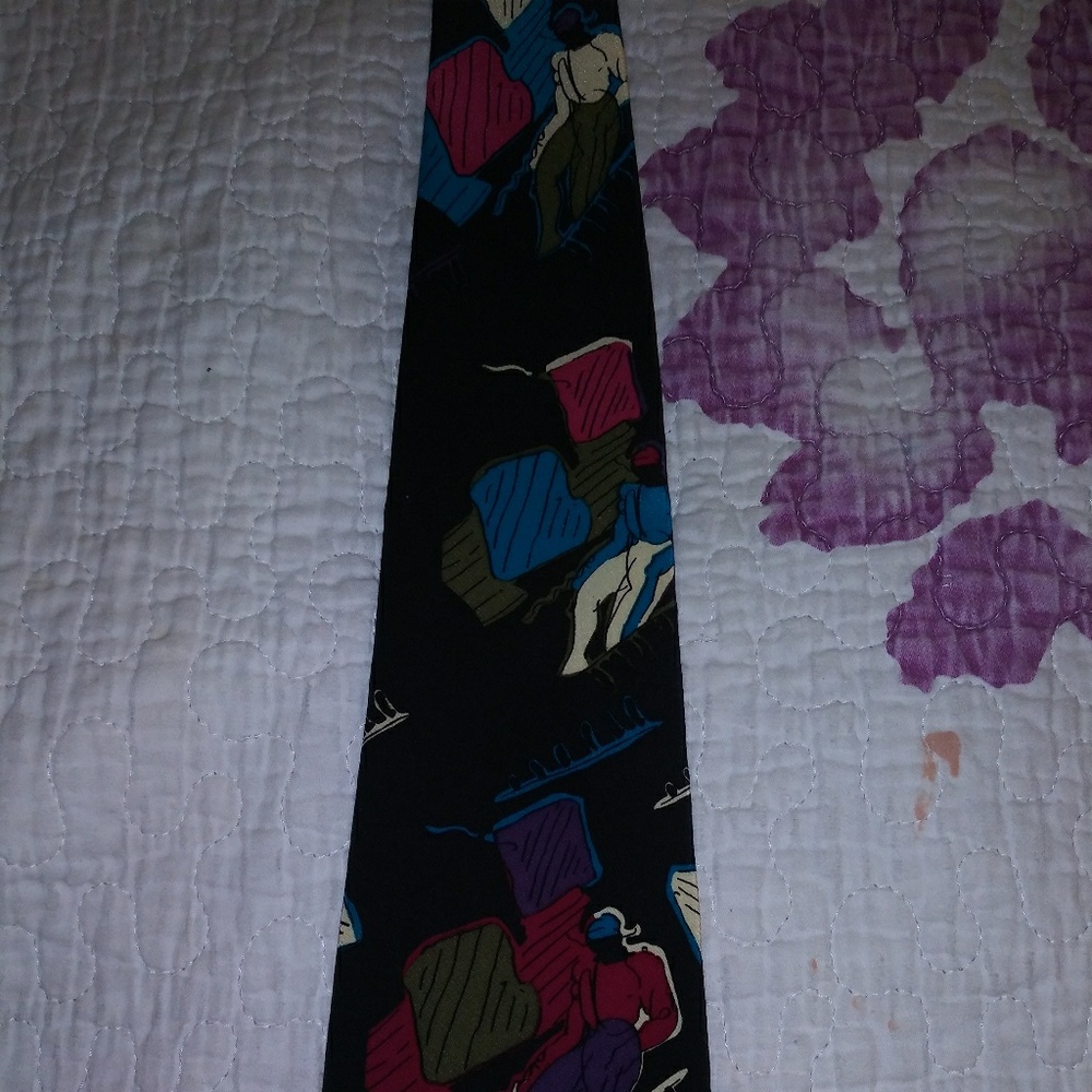 Neo Max Art Tie 100% Silk NWOT